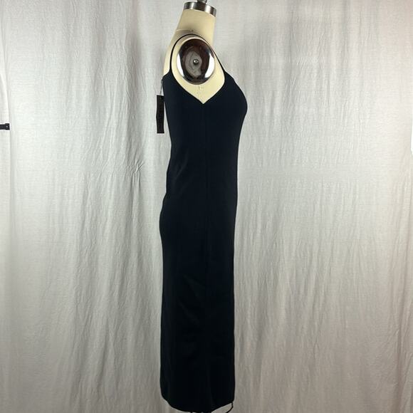 Pretty Guide Rib Knit Tank Dress in Black - Picture 3 of 7
